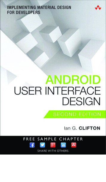 Android User Interface Design: Implementing Material .
