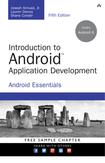 Praise For Introduction To Android Application Development .