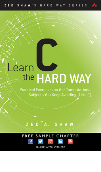 LEARN C THE HARD WAY - Pearsoncmg 