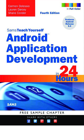 Sams Teach Yourself Android Application Development In 24 .