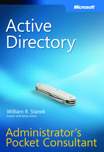 Active Directory Administrator's Pocket Consultant EBook