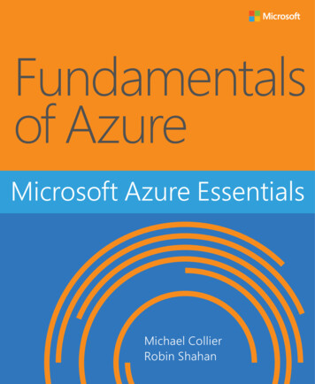 Fundamentals Of Azure - Pearsoncmg 