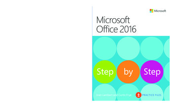 Microsoft Office 2016 Step By Step - Pearsoncmg 
