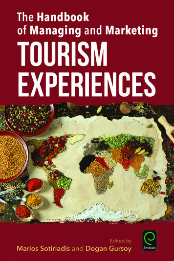 The Handbook Of Managing And Marketing Tourism Experiences