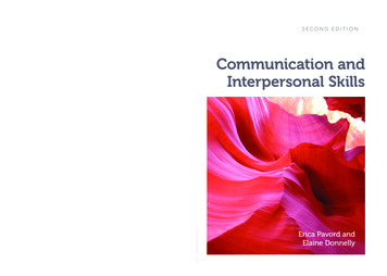 Communication And Interpersonal Skills