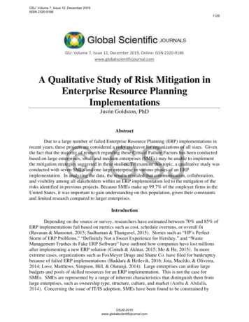 A Qualitative Study Of Risk Mitigation In Enterprise .