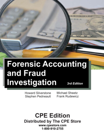 Forensic Accounting And Fraud - CPE Store
