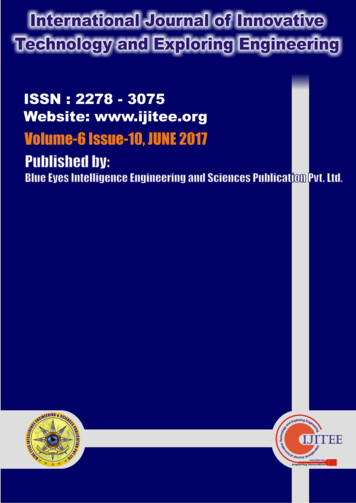 International Journal Of Innovative Technology And .