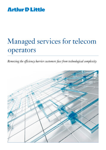 Managed Services For Telecom Operator - Arthur D. Little