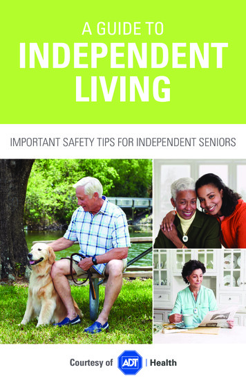 A GUIDE TO INDEPENDENT LIVING - ADT