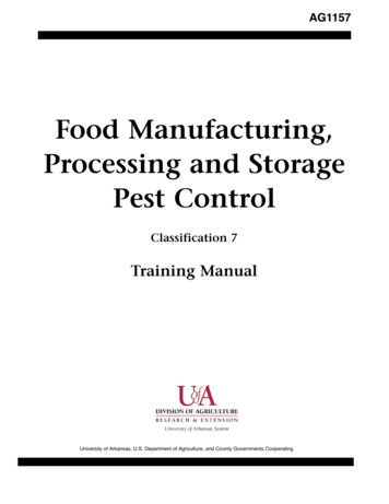 Food Manufacturing, Processing And Storage Pest Control