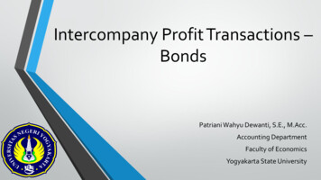 Intercompany Profit Transactions Bonds