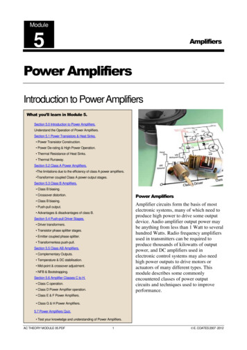 Power Amplifiers - Learn About Electronics