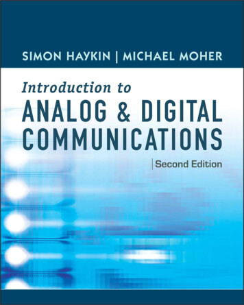 An Introduction To Analog And Digital Communications, 2nd .