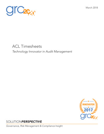 ACL Timesheets - Galvanize