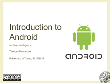 Introduction To Android - Elite.polito.it