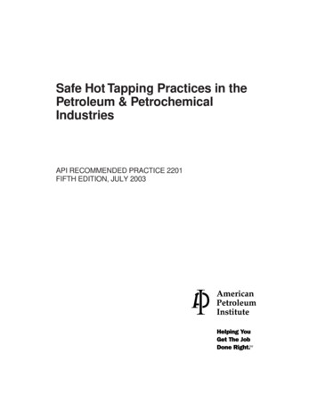 Safe Hot Tapping Practices In The Petroleum .
