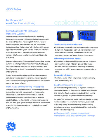 Asset Condition Monitoring Bently Nevada* Application Note