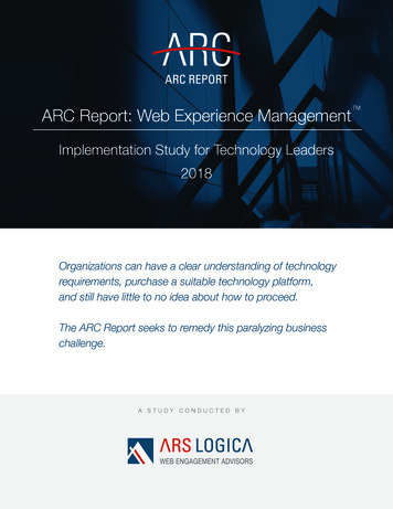 ARC Report: Web Experience Management TM