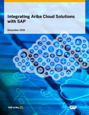 Integrating Ariba Cloud Solutions With SAP