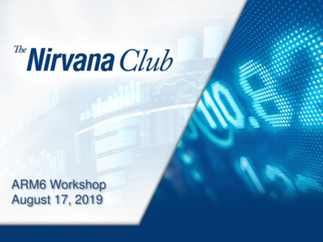 ARM6 Workshop August 17, 2019 - Nirvana Systems Inc.