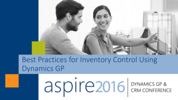 Best Practices For Inventory Control Using Dynamics GP