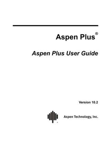 ASPEN PLUS User Guide - ULisboa