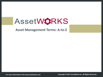 Asset Management Terms: A-to-Z