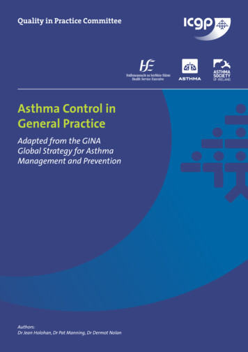 Asthma Control In General Practice - HSE.ie