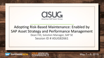 Adopting Risk-Based Maintenance: Enabled By SAP Asset .
