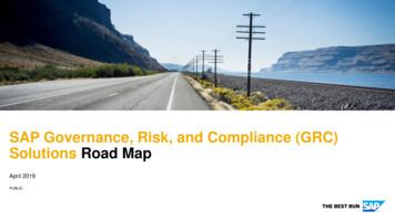 SAP Governance, Risk, And Compliance (GRC) Solutions Road Map