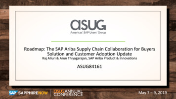 ASUG84161 SAP Ariba Supply Chain Collaboration Roadmap V5