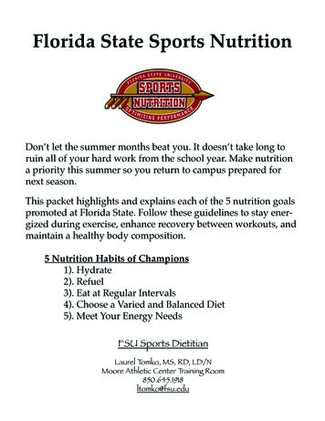 Florida State Sports Nutrition - Weebly