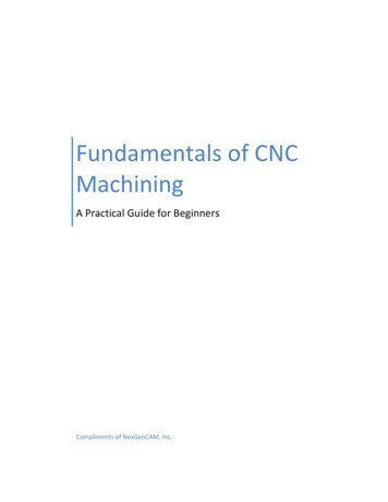 Fundamentals Of CNC Machining - Texas A&M University