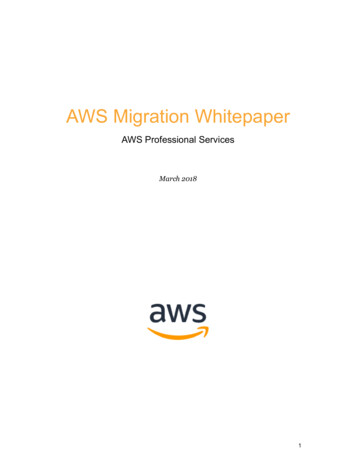 AWS Migration Whitepaper