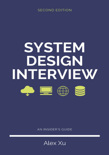 System Design Interview: An Insider’s Guide