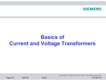 Basics Of Current And Voltage Transformers