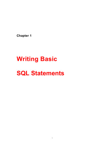 Writing Basic SQL Statements - Baskent.edu.tr