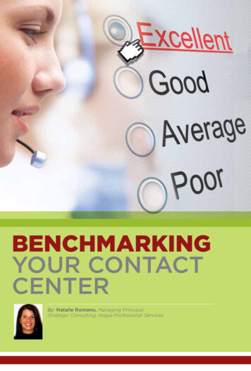 BENCHMARKING YOUR CONTACT CENTER - Avaya 