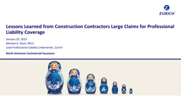 Lessons Learned From Construction Contractors Large Claims .