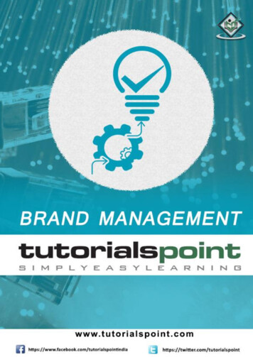 Brand Management - Tutorialspoint