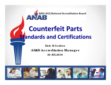 Standards And Certifications - SAE International