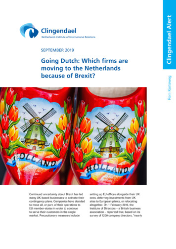 Going Dutch: Which Firms Are Moving To The Netherlands .