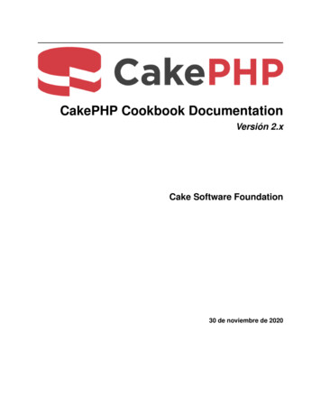 CakePHP Cookbook Documentation
