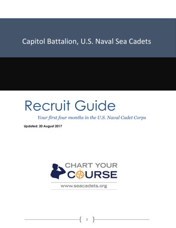 Recruit Guide - Capitol Battalion Sea Cadets