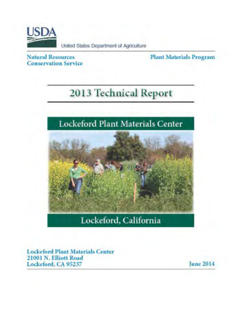 Lockeford Plant Materials Center - USDA