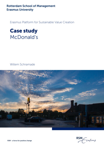 Case Study McDonalds - RSM