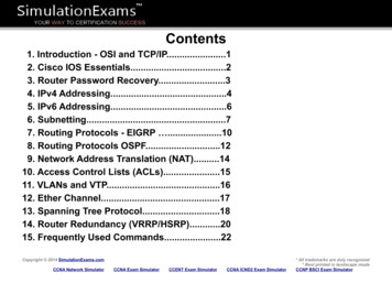 Contents - Practice Exams For Cisco Certifications- Ccna .