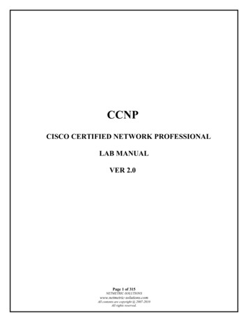 COMPLETE LAB MANUAL FOR CCNP