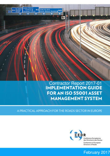IMPLEMENTATION GUIDE FOR AN ISO 55001 ASSET MANAGEMENT SYSTEM